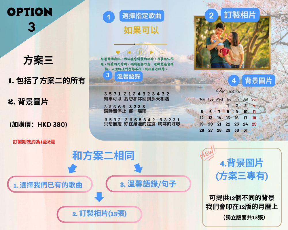 訂製月曆卡譜