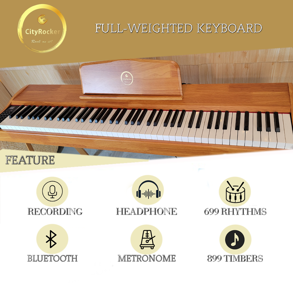 【重鎚鍵電子琴 】 【Vintage Style Digital Piano】