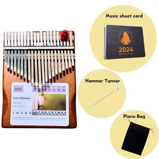 Kalimba + Muisc Sheet Card