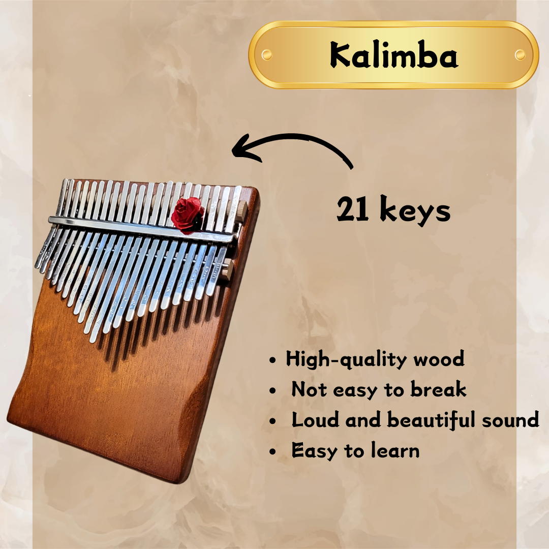 Kalimba + Muisc Sheet Card