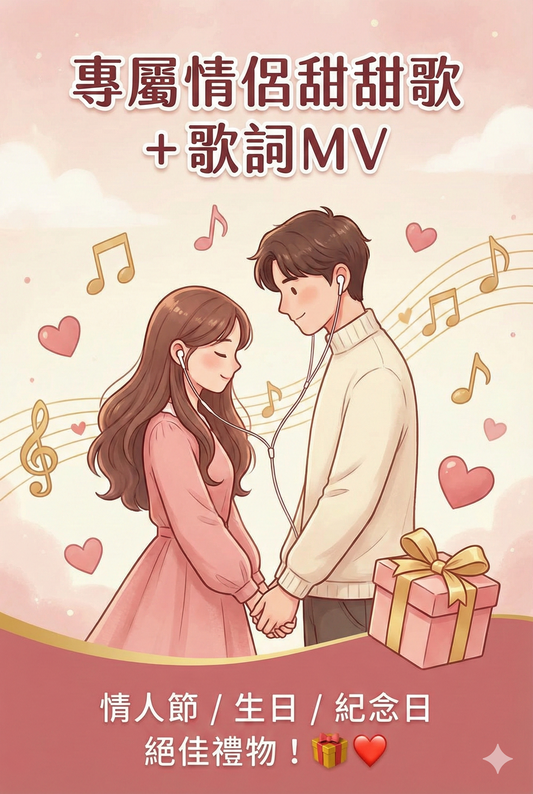 情人節甜歌💗訂製甜蜜歌曲&MV❤️